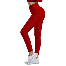 Women's Yoga Pants Yoga Leggings Basic Tummy Control Butt Lift High Waist Yoga Gym Workout Pilates Cropped Leggings Tights Fashion Black Pink Red Fall Winter S