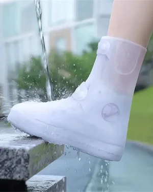 XANES Bike Shoe Covers Waterproof Rain Booties Silicone Slip-resistant Rainy Day Thick Rain Boots Covers Foot Covers for