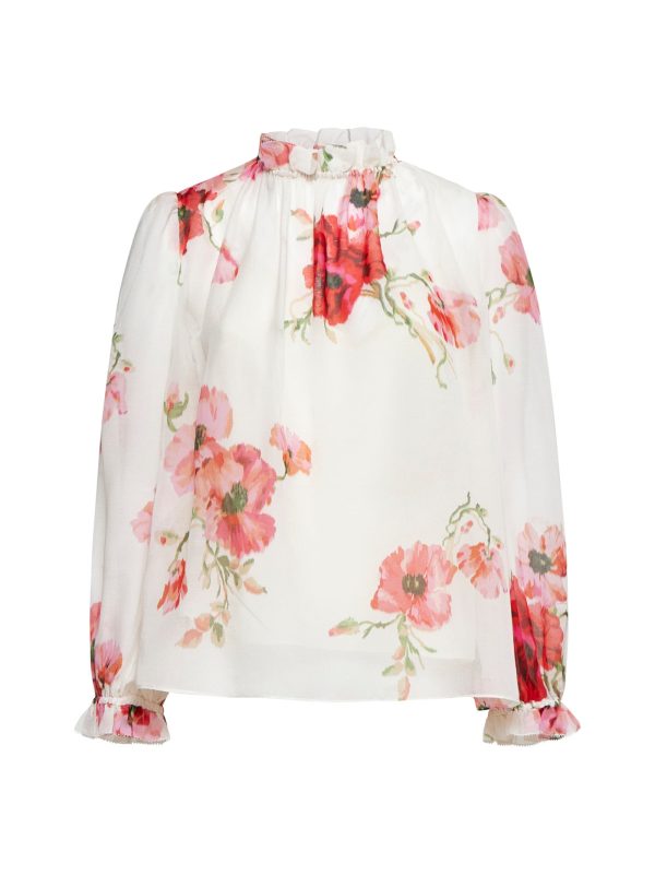 ZIMMERMANN | Lightburst print cotton-blend blouse | Women | 1