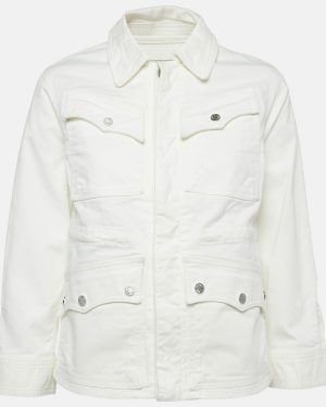Zadig & Voltaire White Denim Button Front Kimi Jacket XS