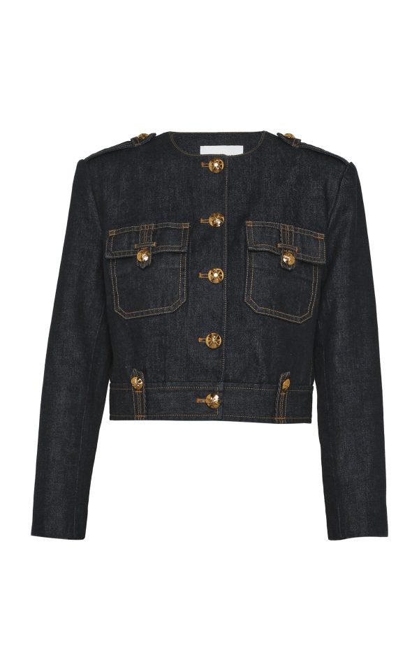 Zimmermann - Rebellion Denim Jacket - Dark Wash - 3 - Only At Moda Operandi