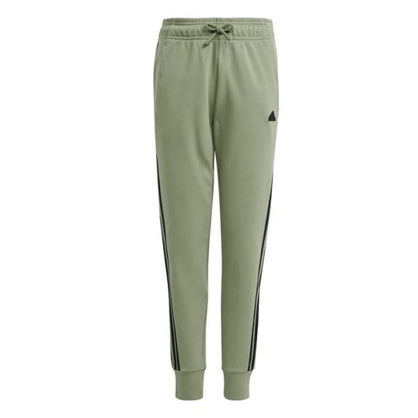 adidas Future Icons 3-Stripes Cotton Tracksuit Bottoms Juniors - Green