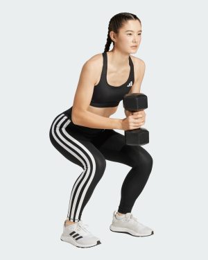 adidas Optime Essentails 3-Stripes 7/8 Leggings - Black