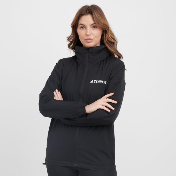 adidas Terrex Women's Multi Essentials 2L Rain Jacket, Black