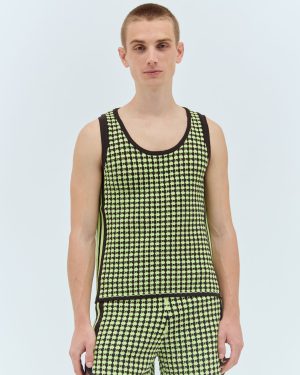 adidas by Wales Bonner Crochet Knit Vest - Tops Green Xs