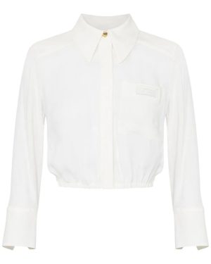 georgette cropped blouse