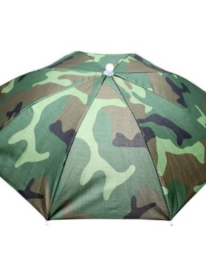 (green) Portable Rain Umbrella Hat Foldable Outdoor Sun Shade Waterproof Camping Fishing Headwear Cap Beach Hats