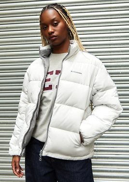 iets frans. Reversible Water Resistant Puffer Coat Jacket - White XL at Urban Outfitters