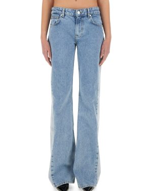 moschino jeans two-tone denim jeans