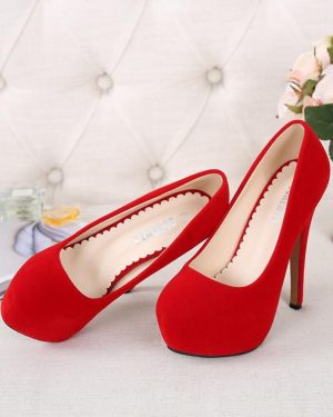 (red, 37) 14CM Striptease High Heel Shoes on Platform Casual Women Stilettos Dance Evening Party Pumps