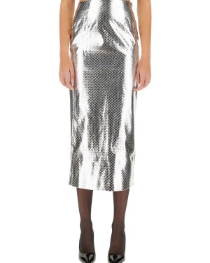 rotate birger christensen woven pencil skirt