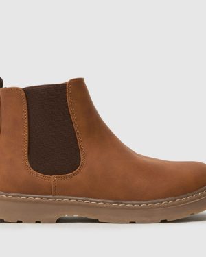schuh Tan Coolest Chelsea Junior Boots