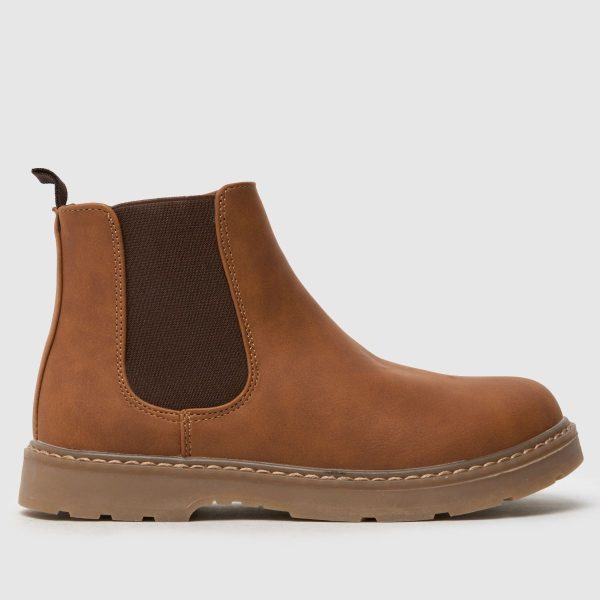 schuh Tan Coolest Chelsea Junior Boots