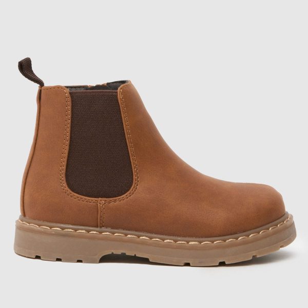 schuh Tan Coolest Chelsea Toddler Boots