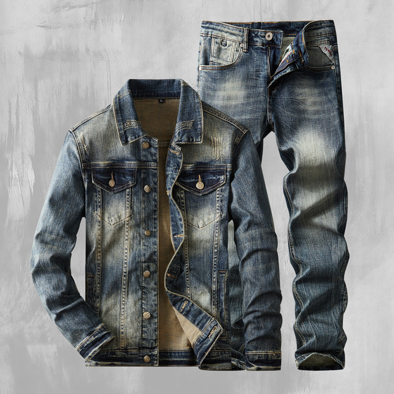 Cropped Denim Jackets with Stretch Fabric