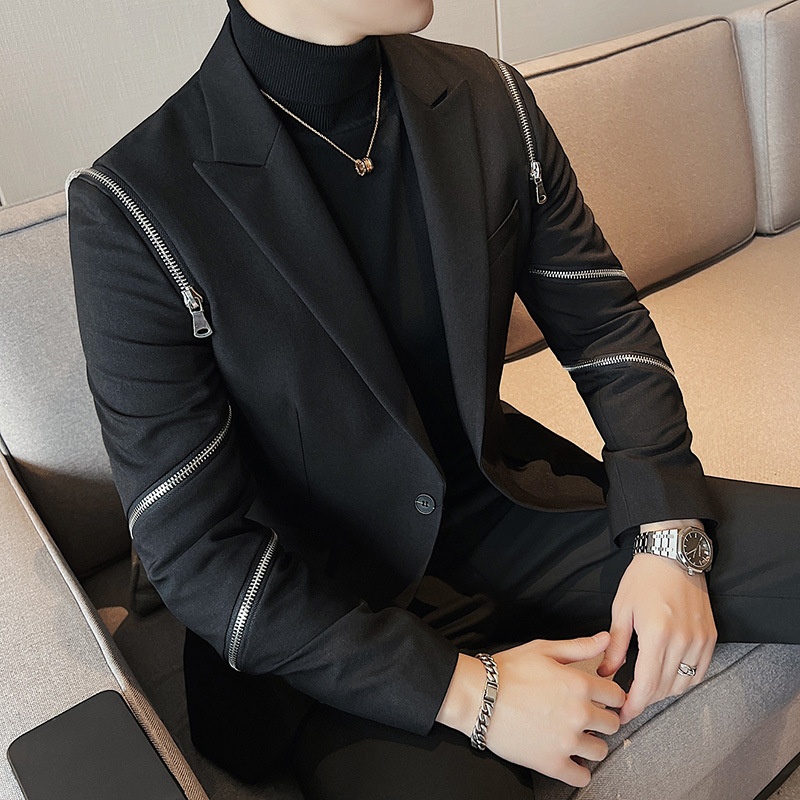 Textured Wool Blazers for Visual Interest