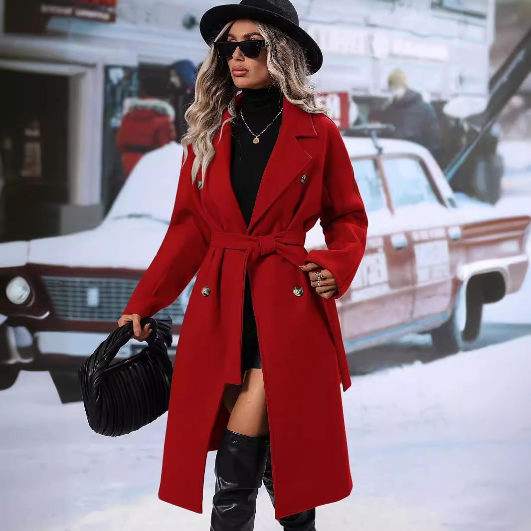 Belted Blazer Dresses with Leather Belt for Emphasis
