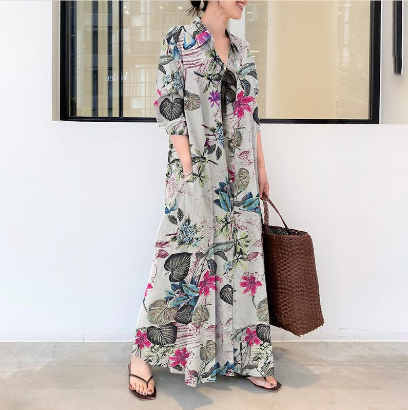 Belted Shirt Dresses in Cotton Poplin