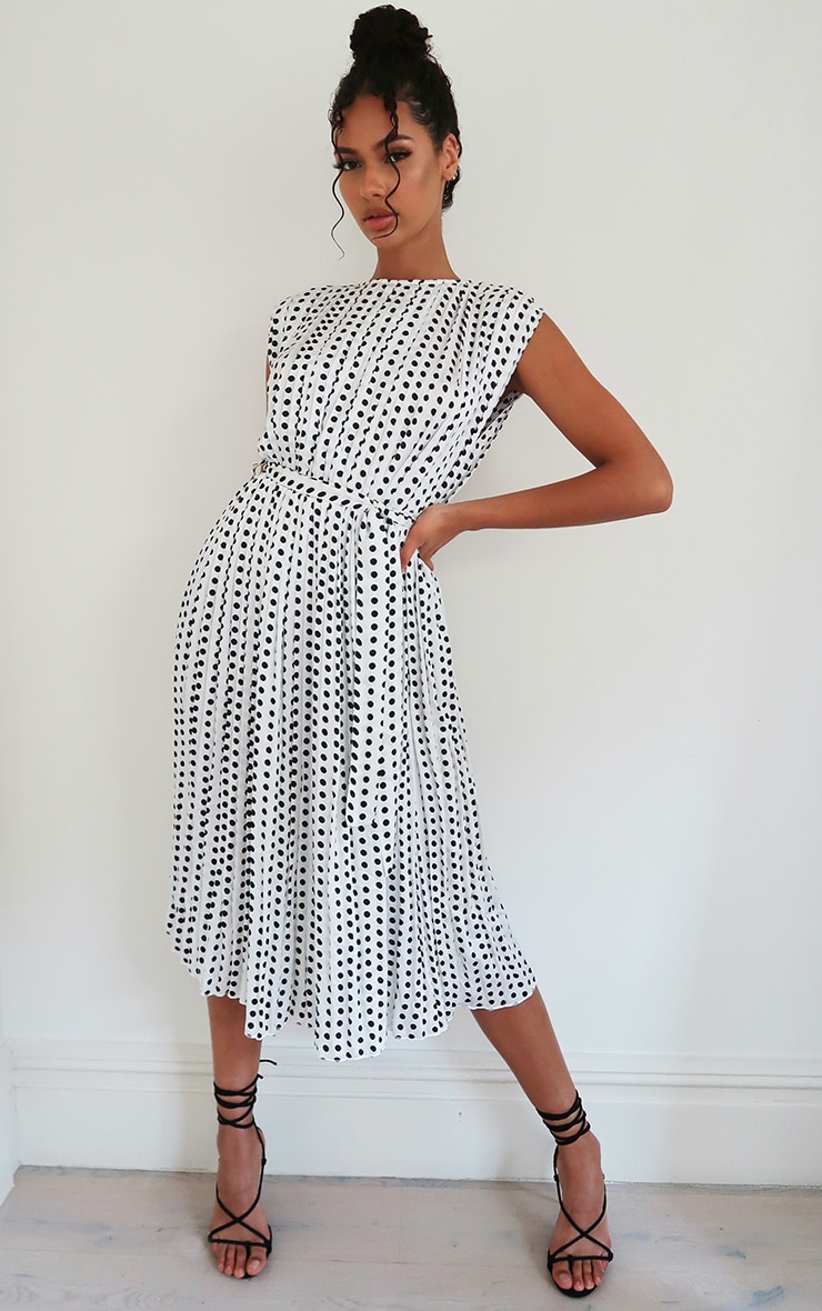 Wrap Polka Dot Dresses in Midi Length