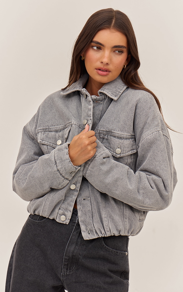 Denim Jackets in Charcoal Grey and Slate