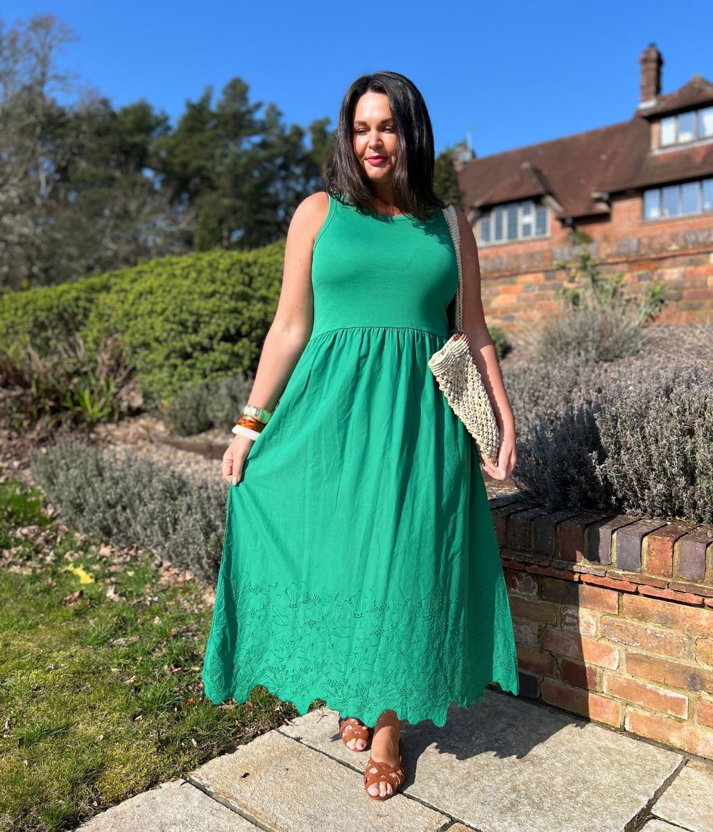 Green Zebra Print Dresses