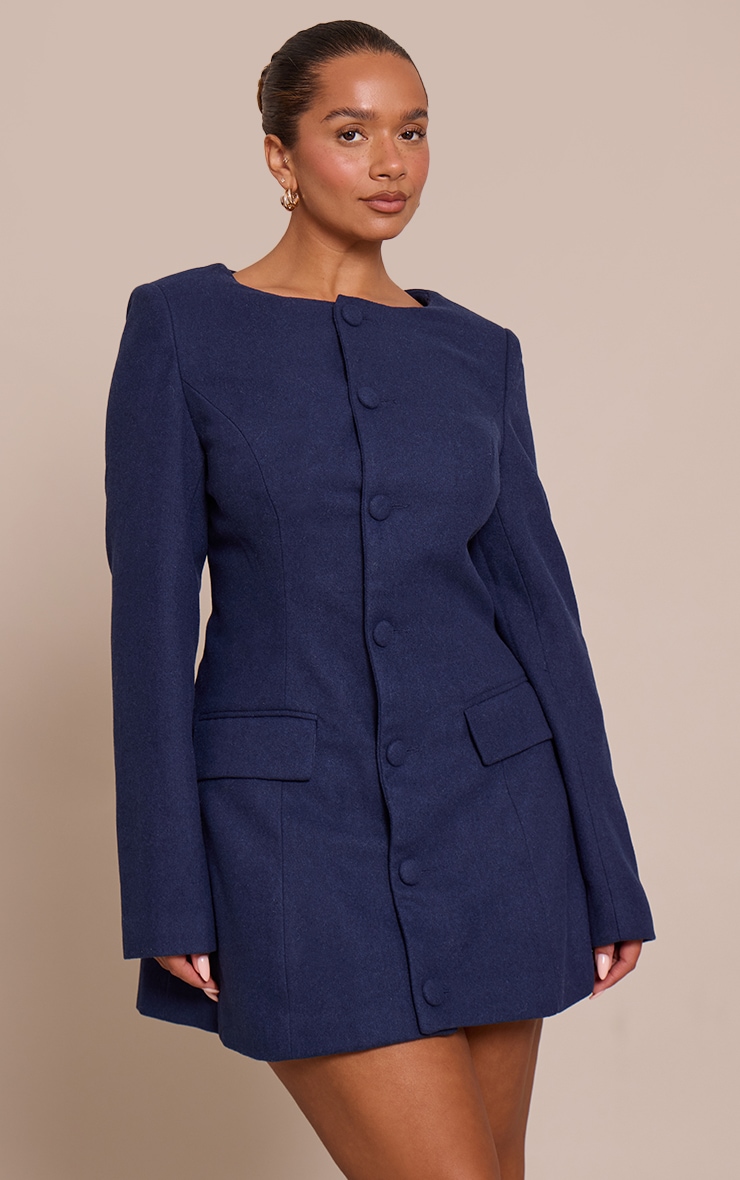 Structured Blazer Dresses in Wool Blends