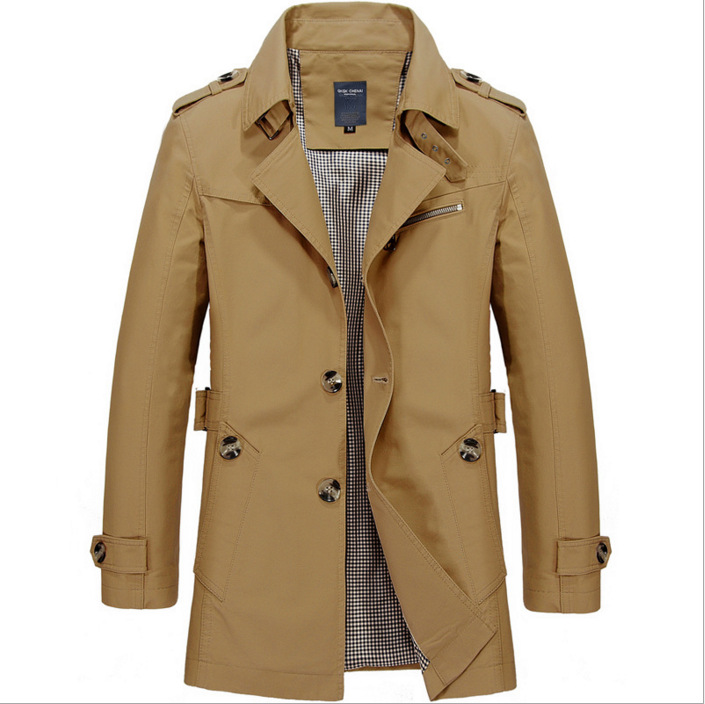 Cotton Midi Trench Coats for Year-Round Wear