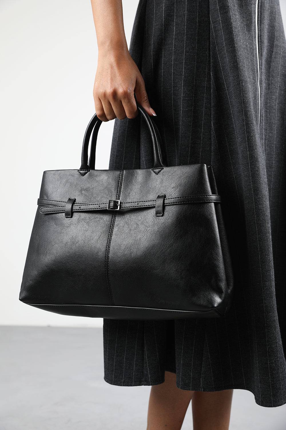 Structured Leather Tote Bags
