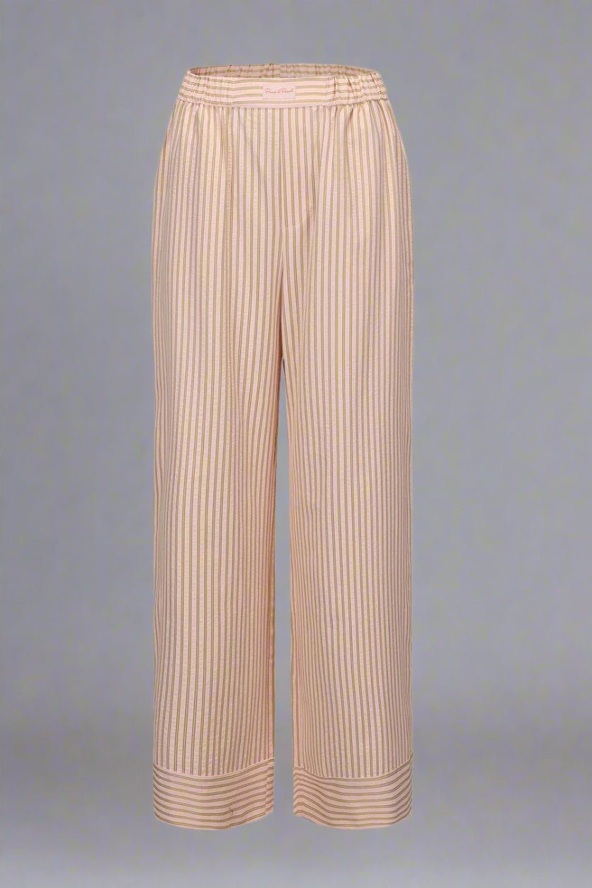 Straight-Leg Animal Print Trousers in Zebra
