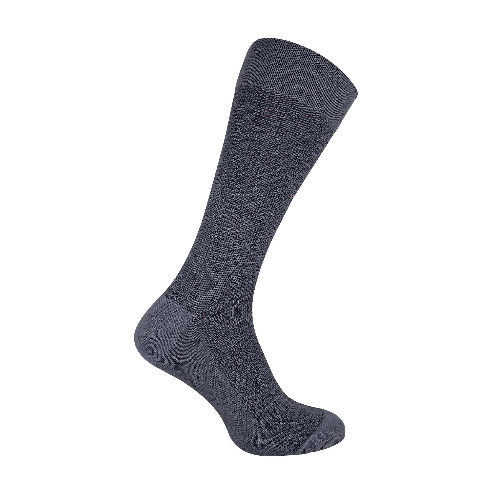 Pack Mens Luxury Breathable Bamboo Suit Dress Socks - - Light Grey Large Diamonds