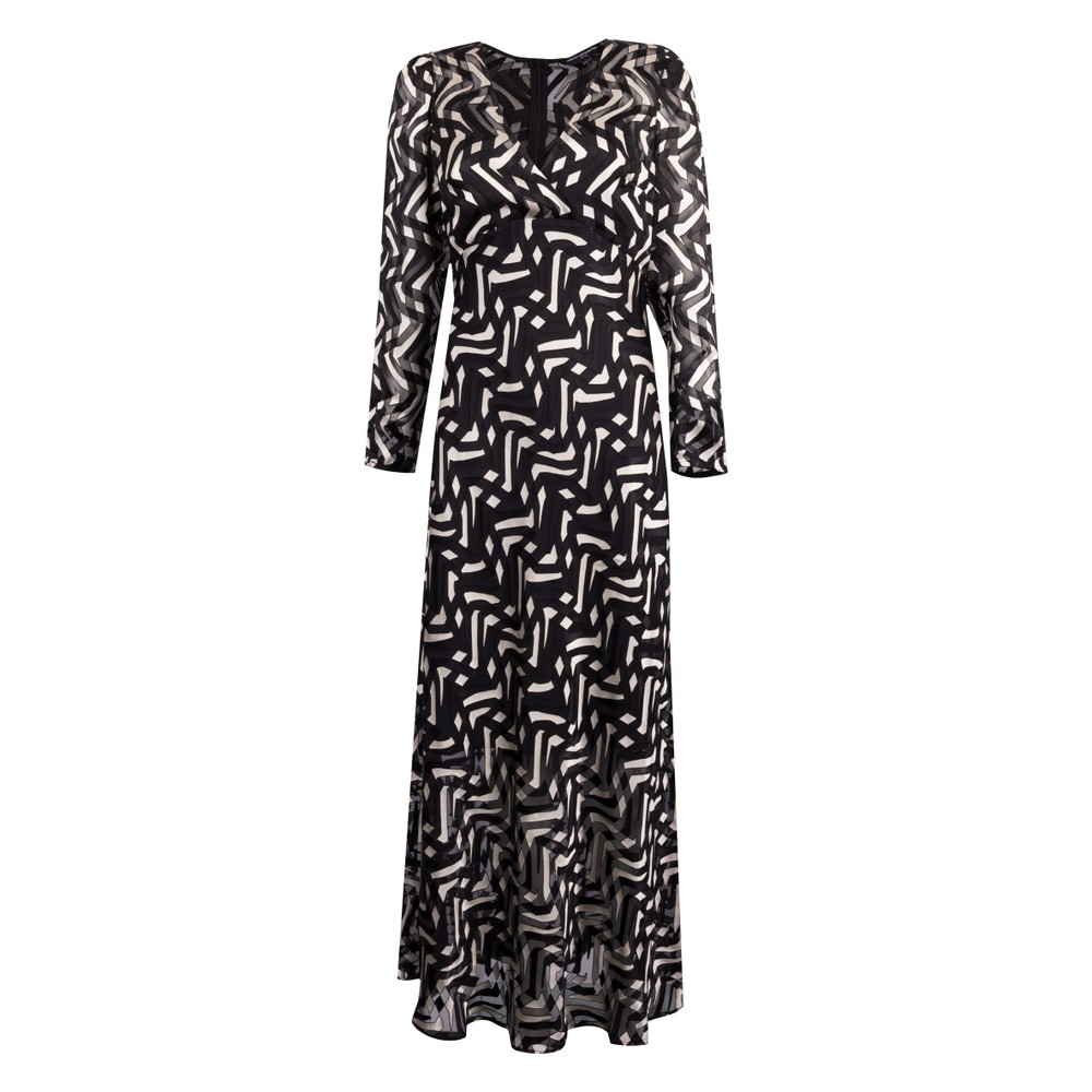 Diandra Satin Burnout Dress