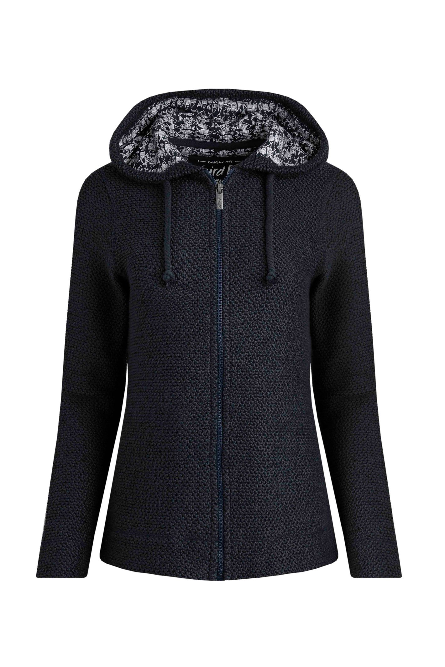 Weird Fish Chicoa Full Zip Macaroni Hoodie Navy Size