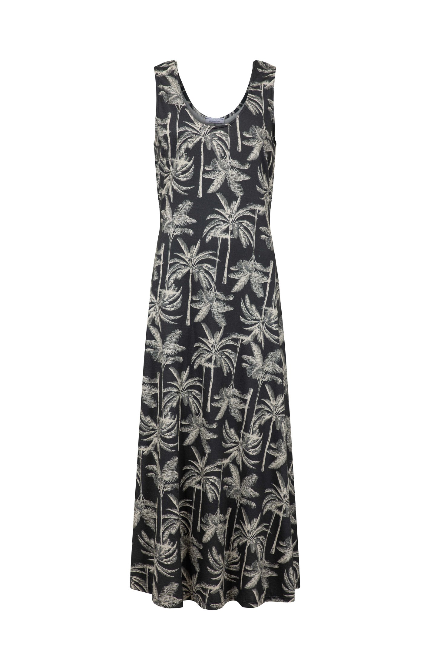 Weird Fish Tivoli Printed Jersey Dress Black Size