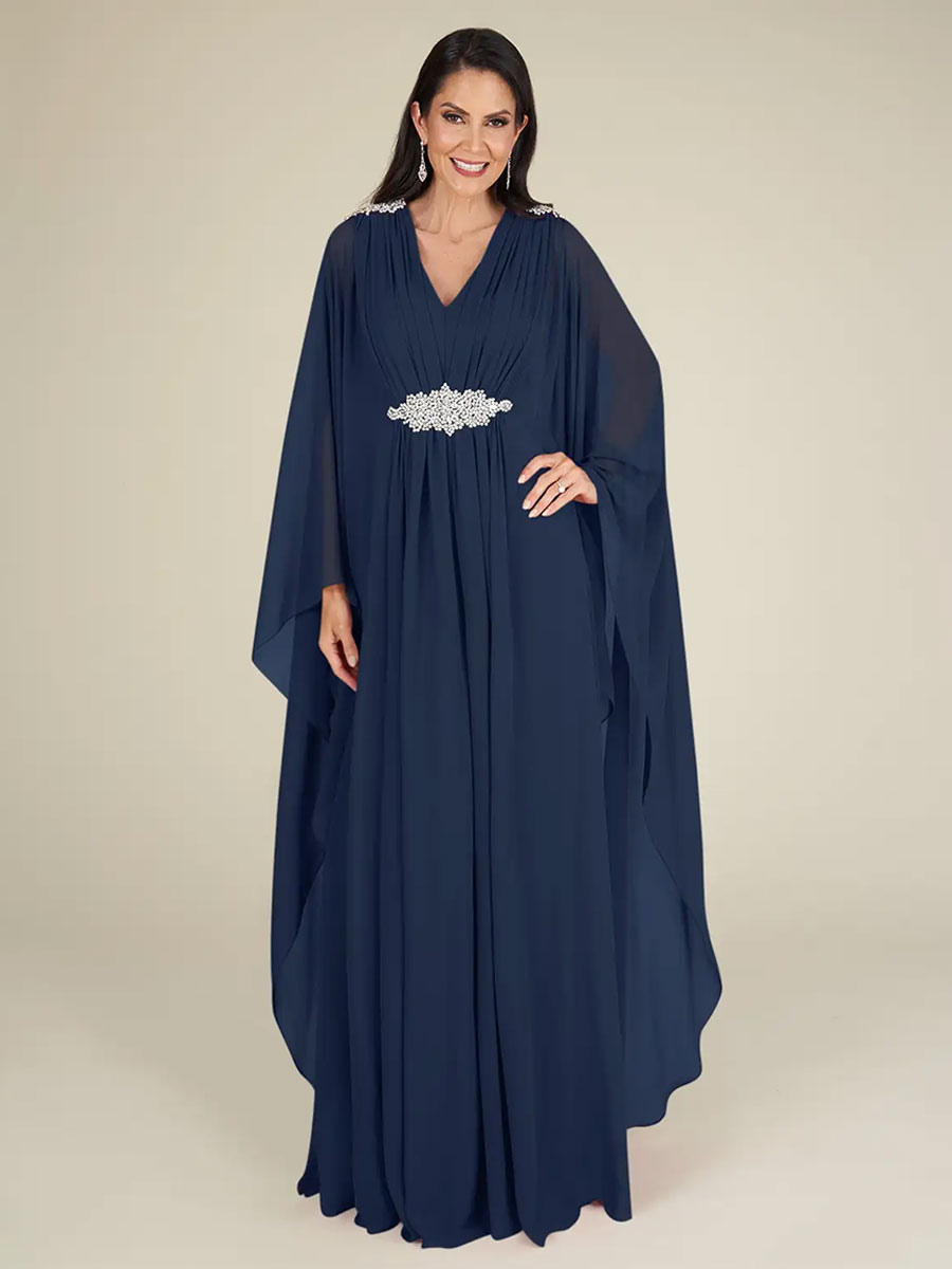 Bridal Mother Dress V-Neck Sleeveless A-Line Applique Wedding Guest Dresses