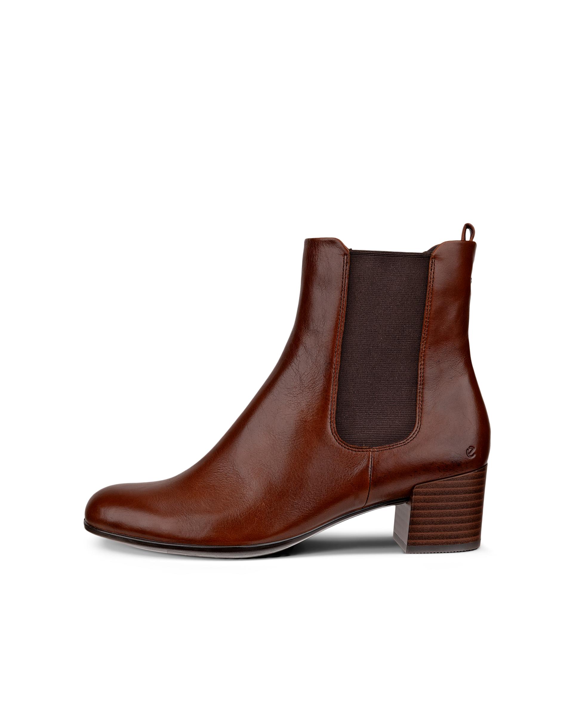 ECCO DRESS CLASSIC - Women's Leather Chelsea Boot - Brown