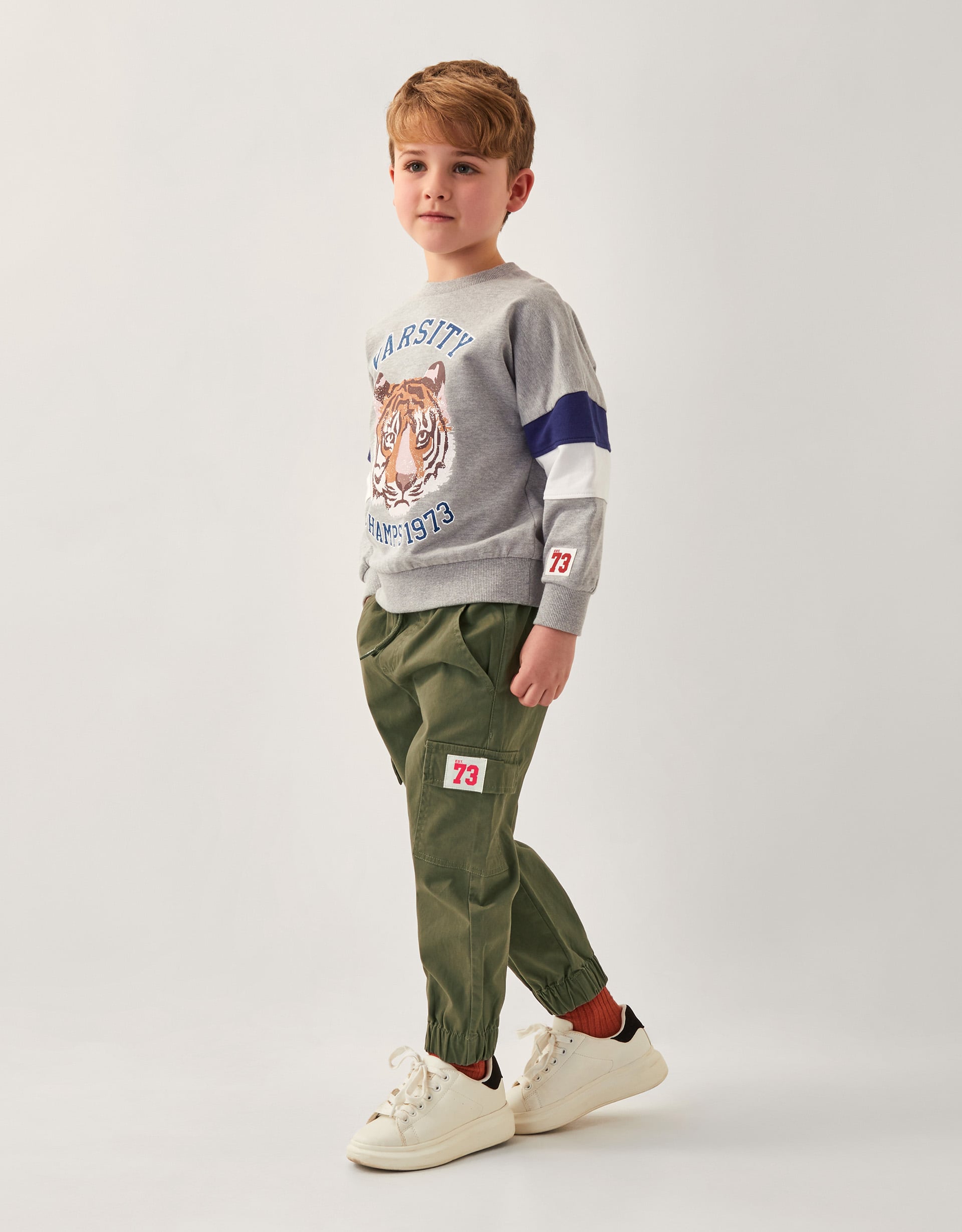 Utility Cargo Trousers Green