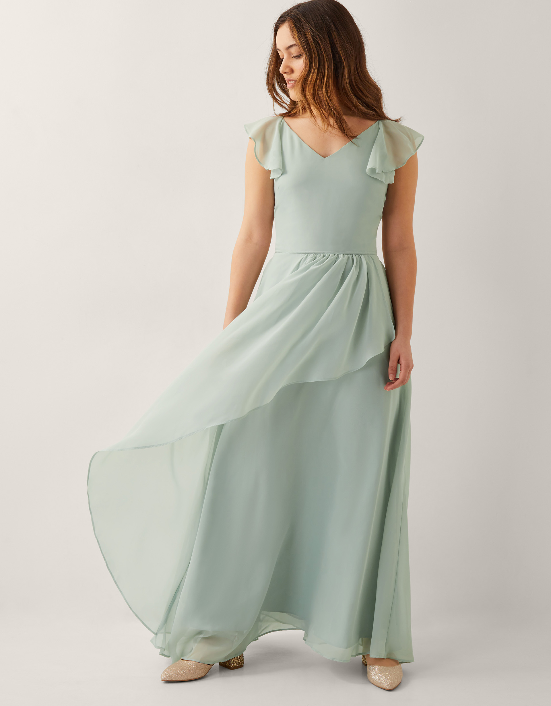 Indi Tie-Back Prom Dress Green