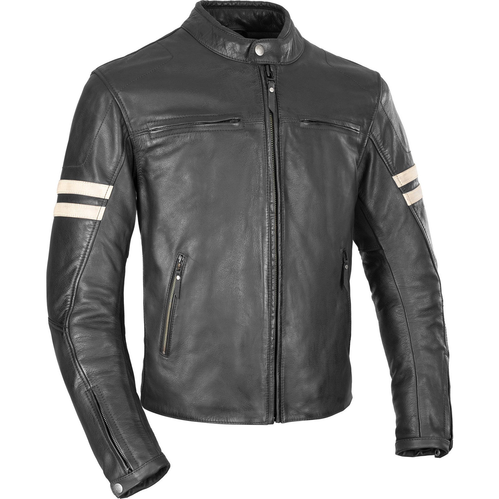 Oxford Holton Leather Motorcycle Jacket - Black -" | | -"