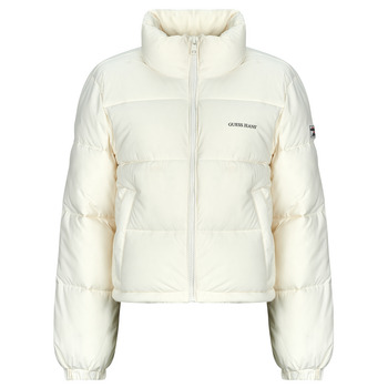 Guess GJ CROPPED PUFFER women's Jacket in Beige