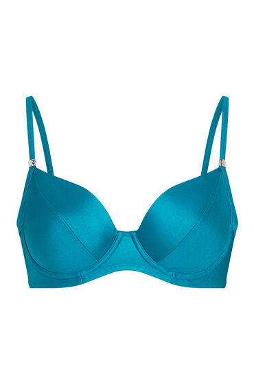 Hunkemöller Aqua Non-Padded Underwired Bikini Top Green