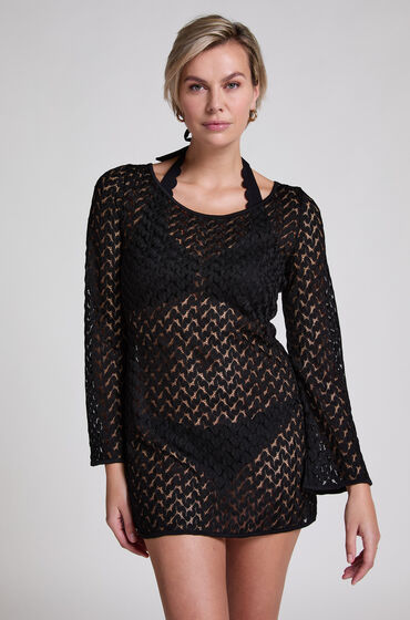 Hunkemöller Beach Crochet Dress Black
