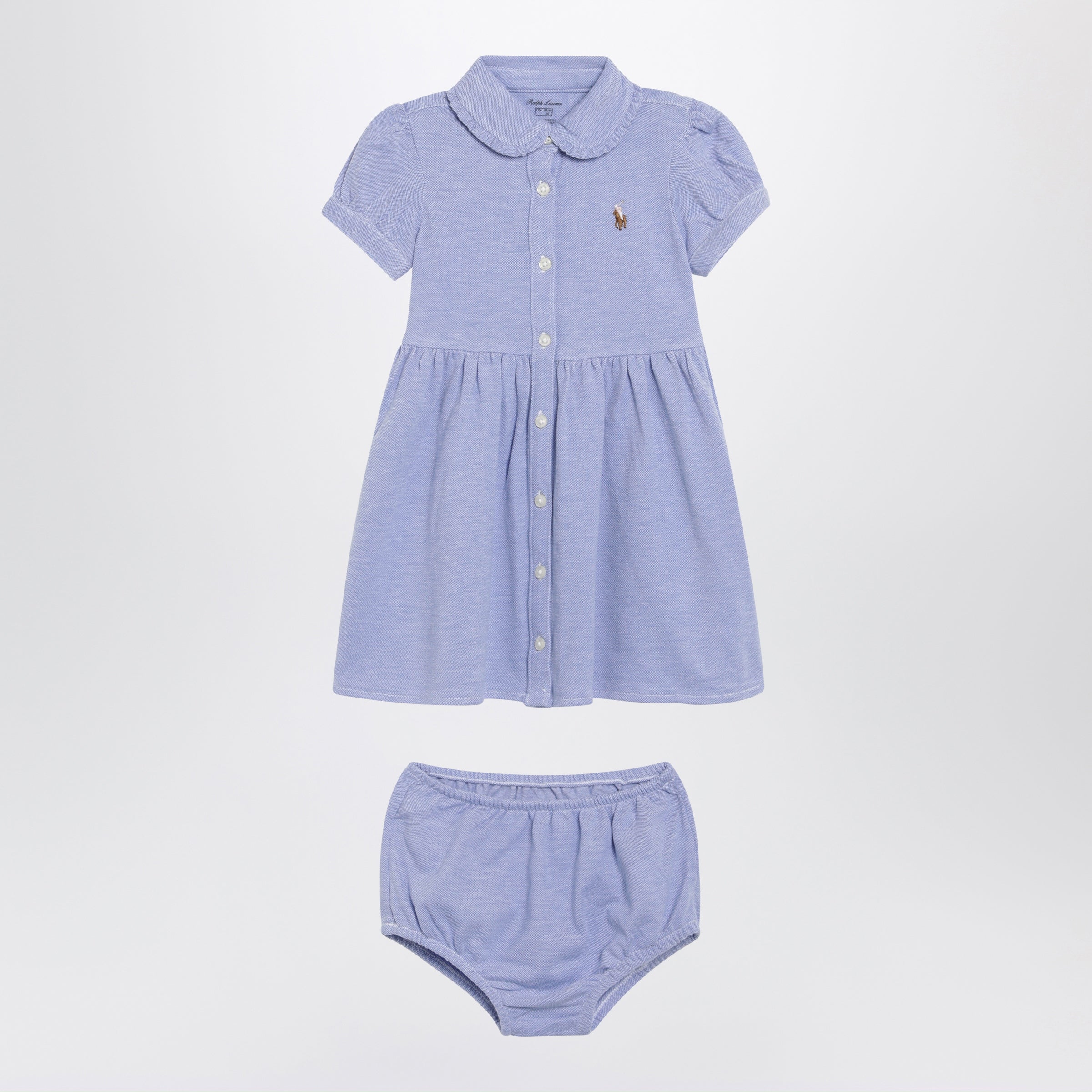Light blue dress with culottes