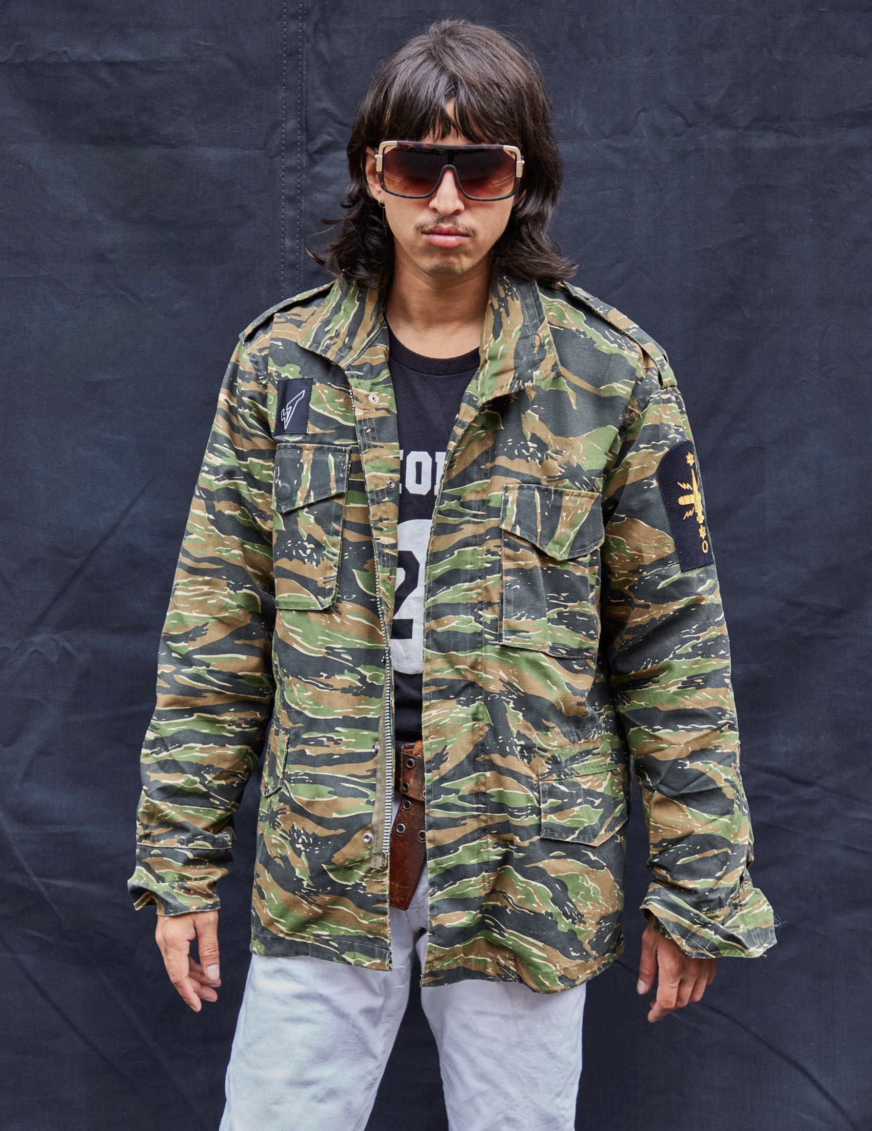 Vintage M Military Field Jacket in Tiger Camo