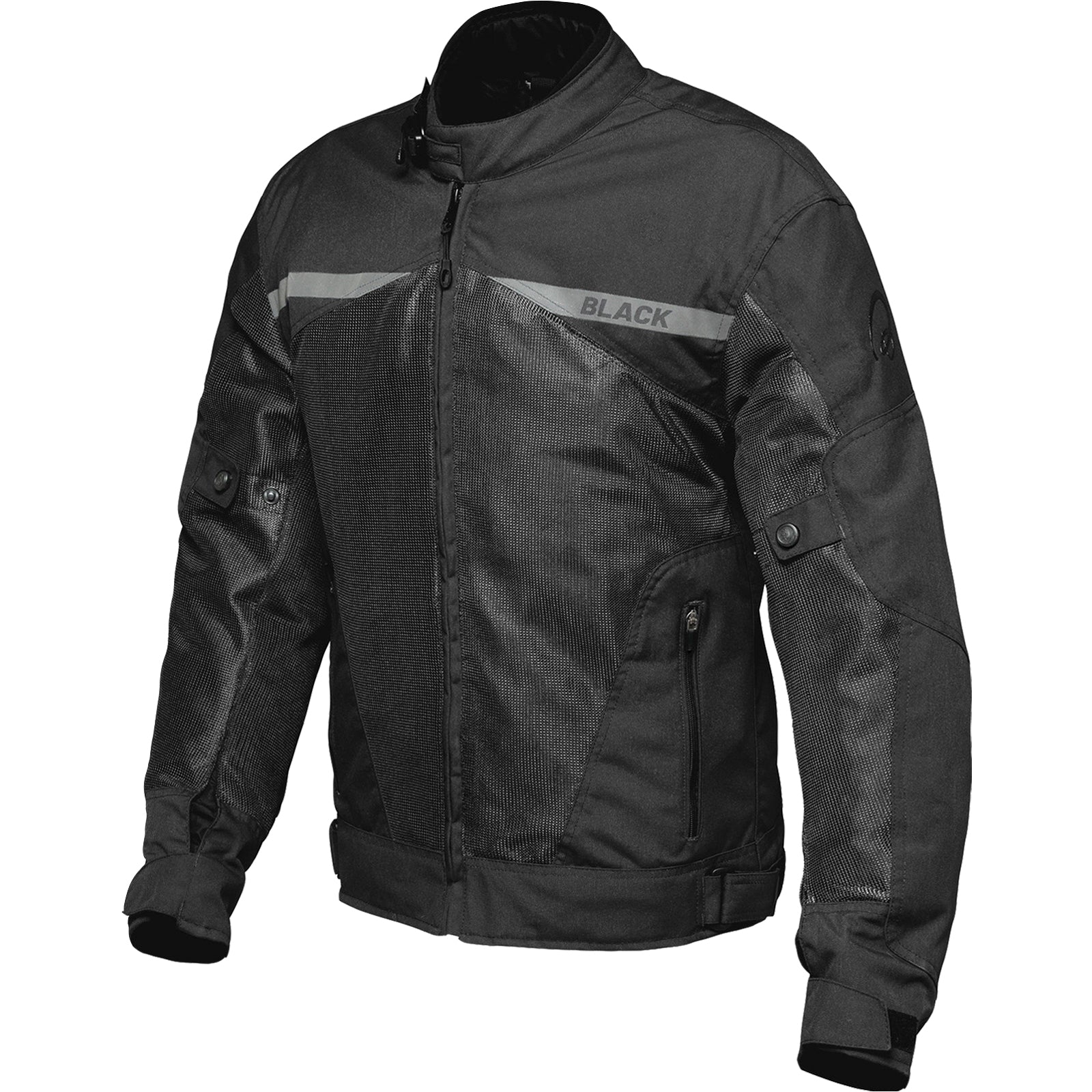 Black Openwork Air Motorcycle Jacket - Black ." | | ."
