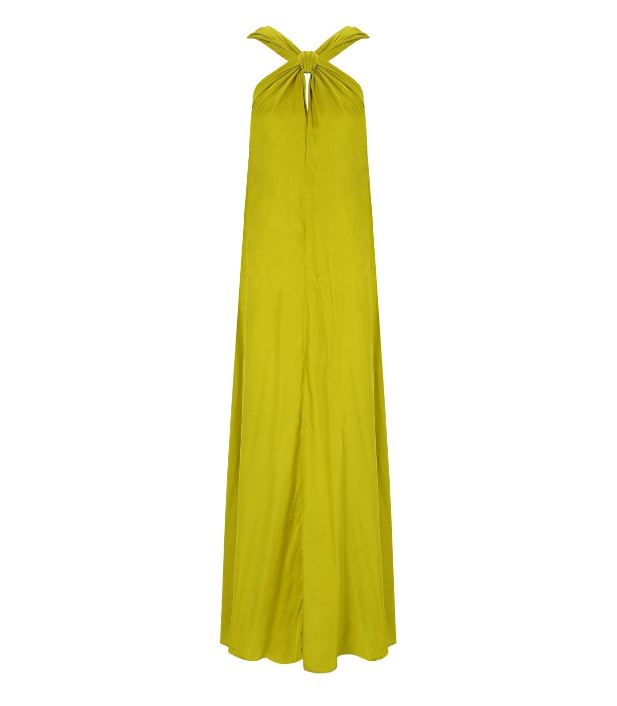 ESSENTIEL ANTWERP JAYCEE ACID GREEN LONG DRESS