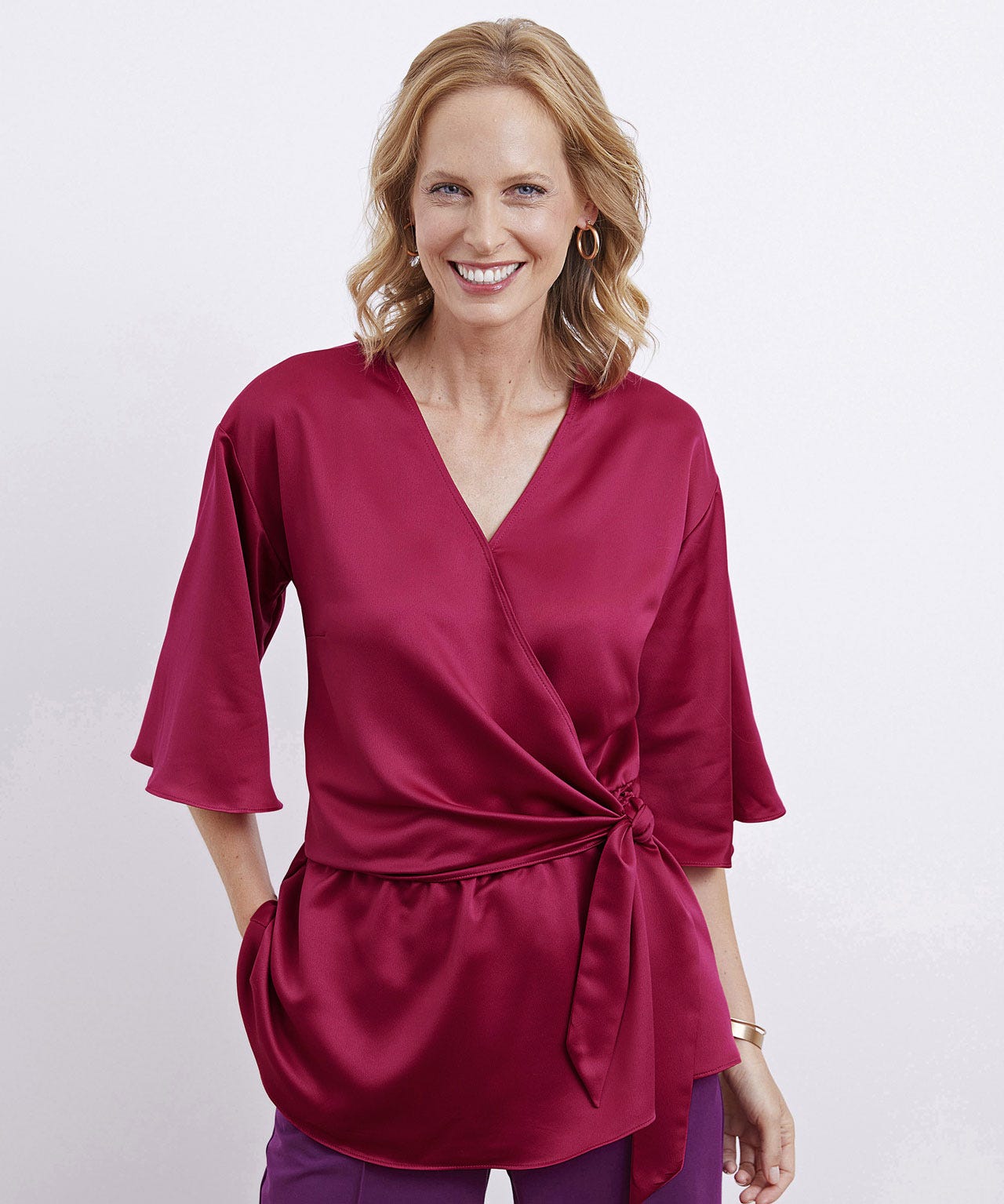 Damart Wrap Blouse
