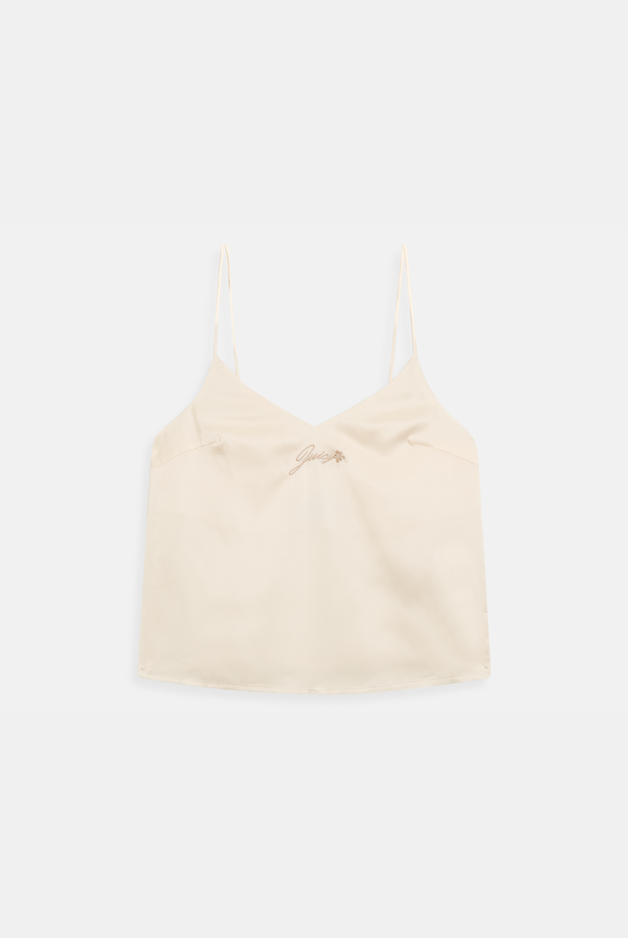 CREAM HIBISC SATIN SLEEP CAMI TOP - X Cream