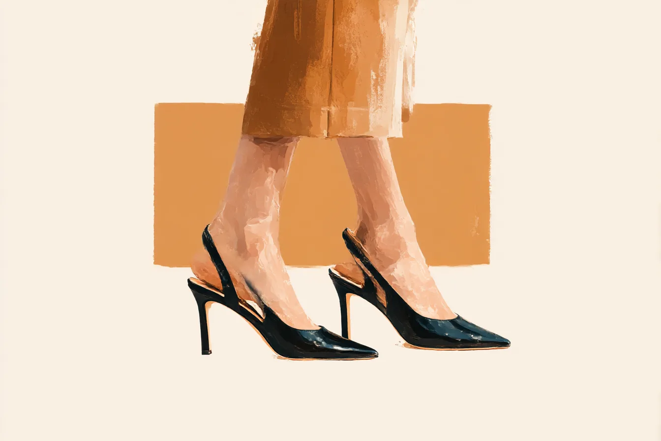 Black Slingback Heels Worth Walking In