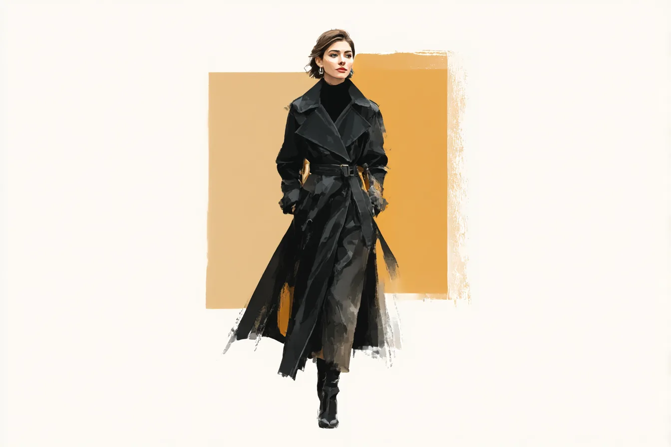 Black Trench Coats That See You Through the Season