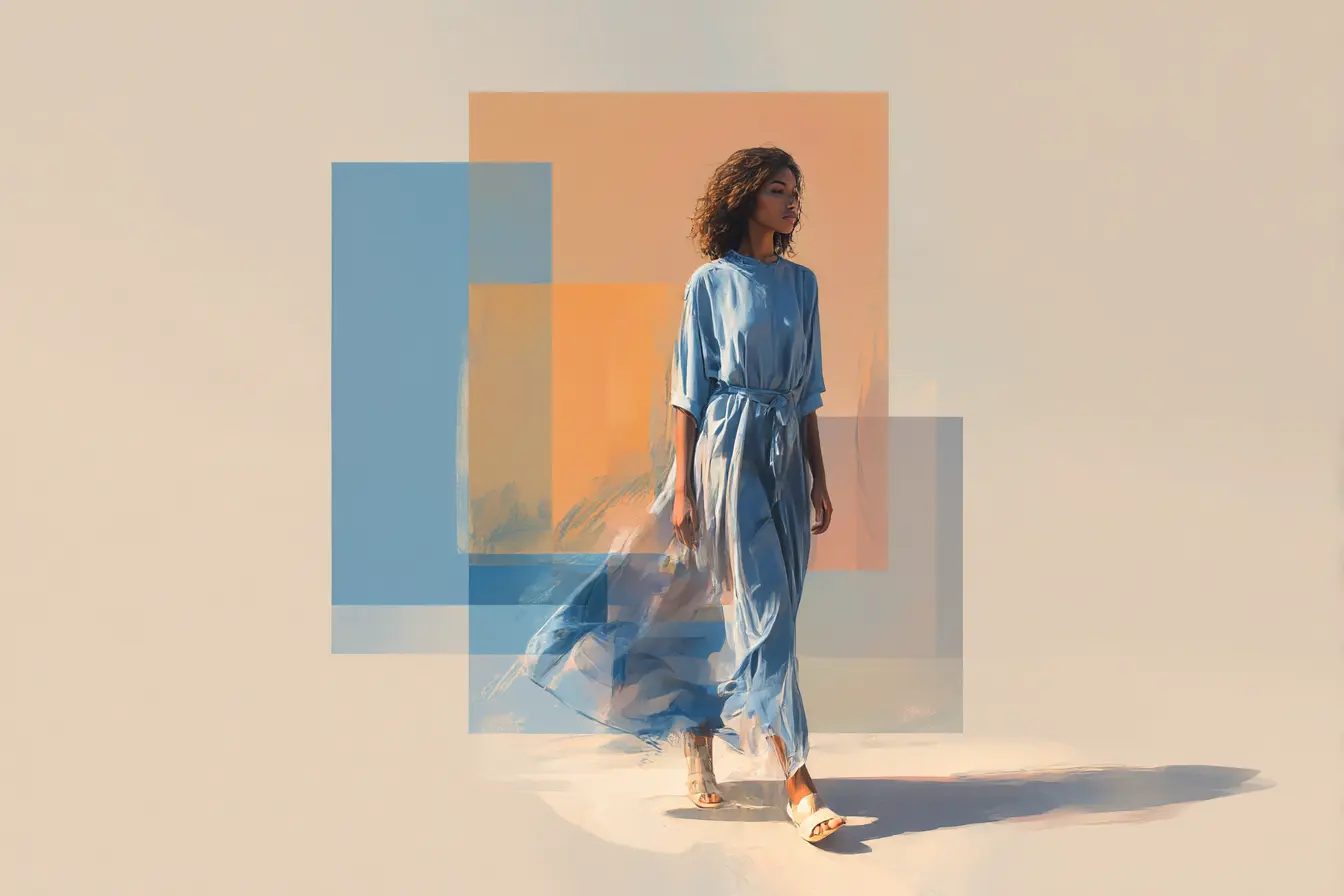 Blue Dresses That Go the Distance